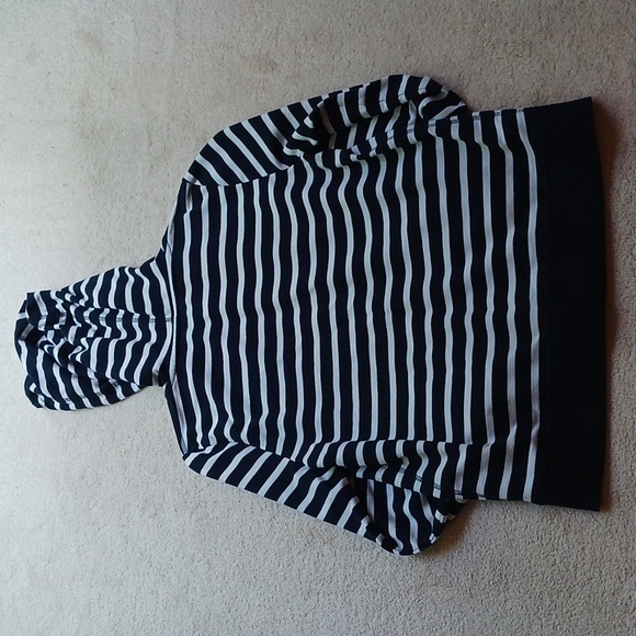 Nautical Striped Full Zip Hoodie - Picture 4 of 7